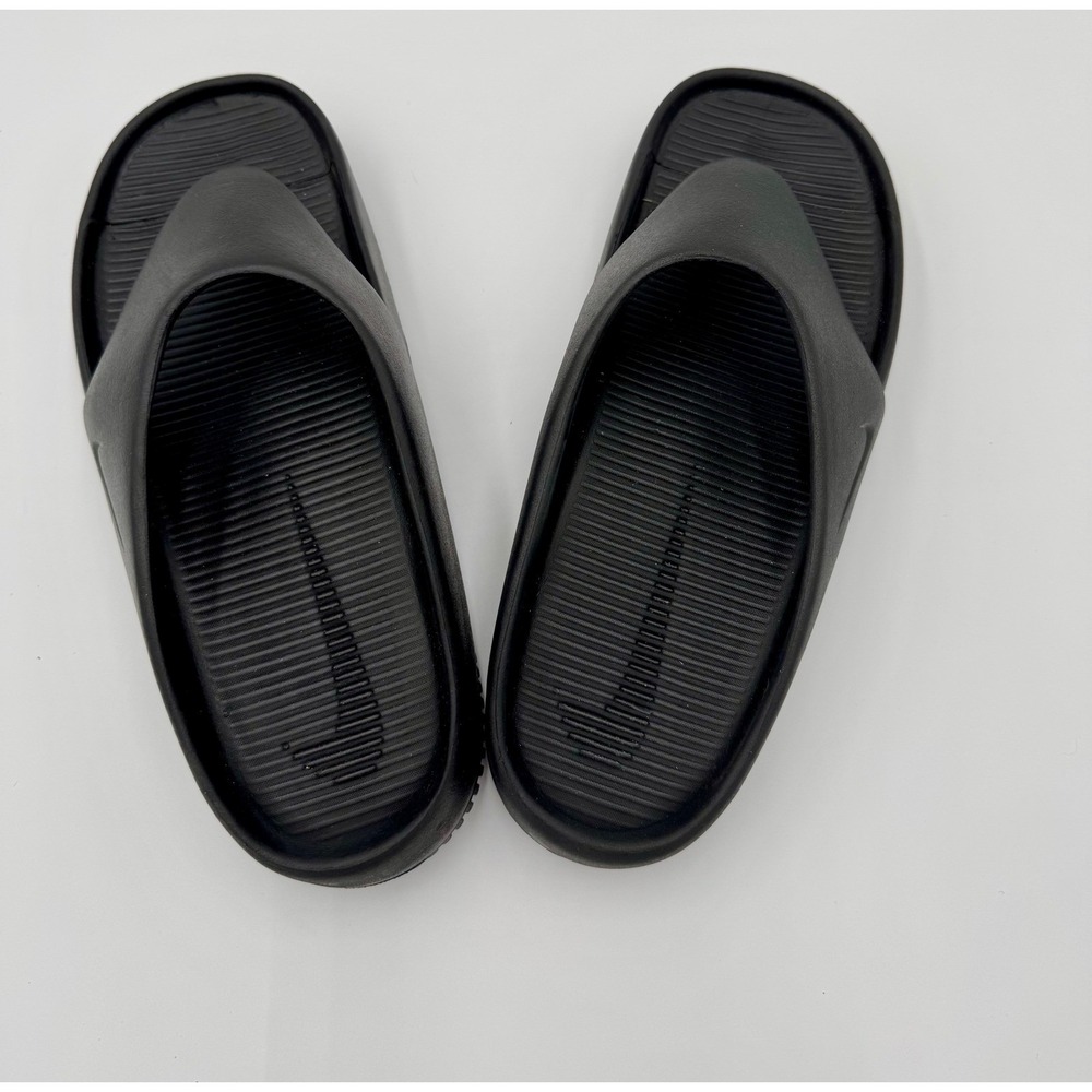 Nike Slides Men's size 6 Black Thong Sandals Comfort Slip On Shoe Minimalist